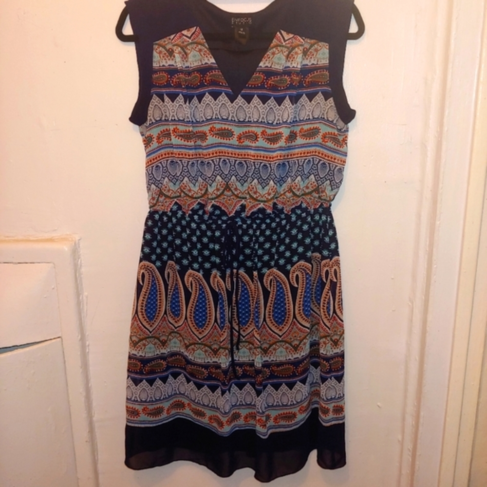 Enfocus Studio Multicolor Patterned Dress - Picture 5 of 9